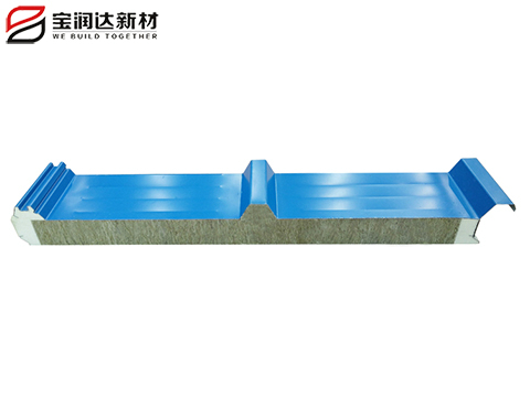 聚氨酯封邊巖棉屋面板 聚氨酯封邊巖棉屋面板